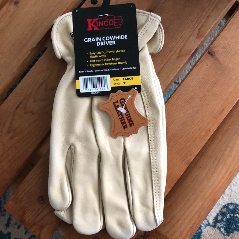 NWT Kinco Grain Cowhide Driver Gloves
